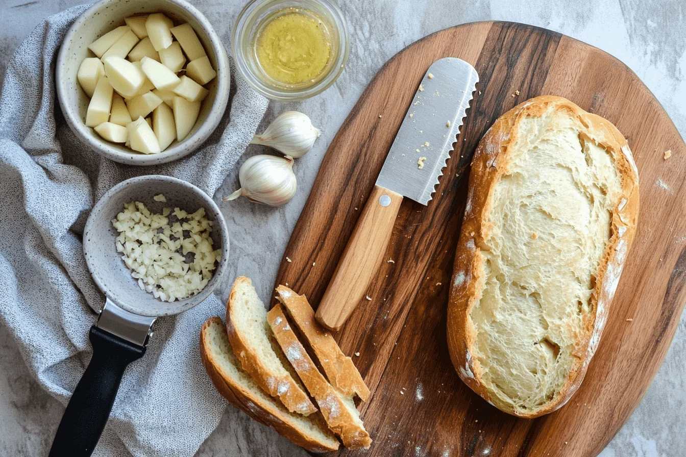 Equipment Needed for Making Garlic Bread in an Air Fryer