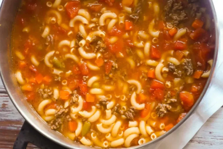 one pot macaroni cheeseburger soup recipe