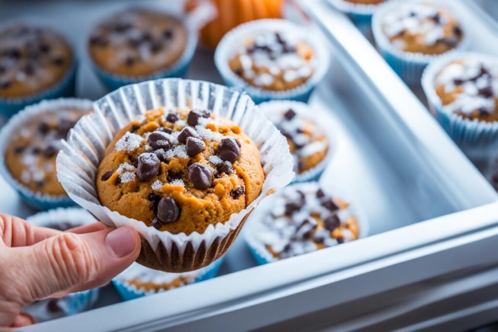 Can I freeze pumpkin chocolate chip muffins