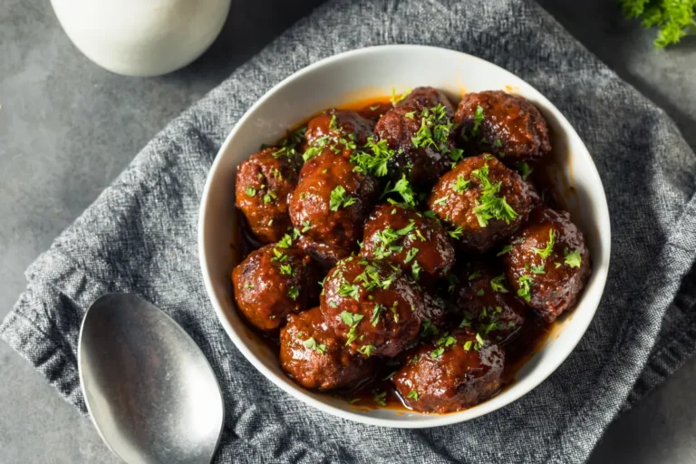 Frozen Meatballs in Crockpot