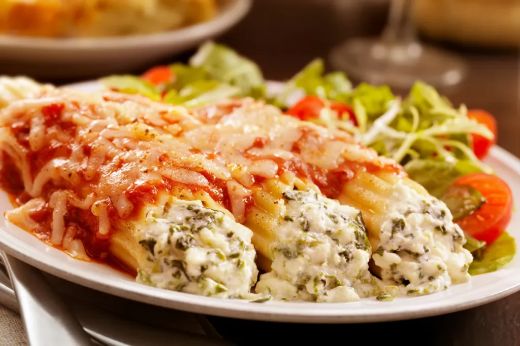 Manicotti With String Cheese