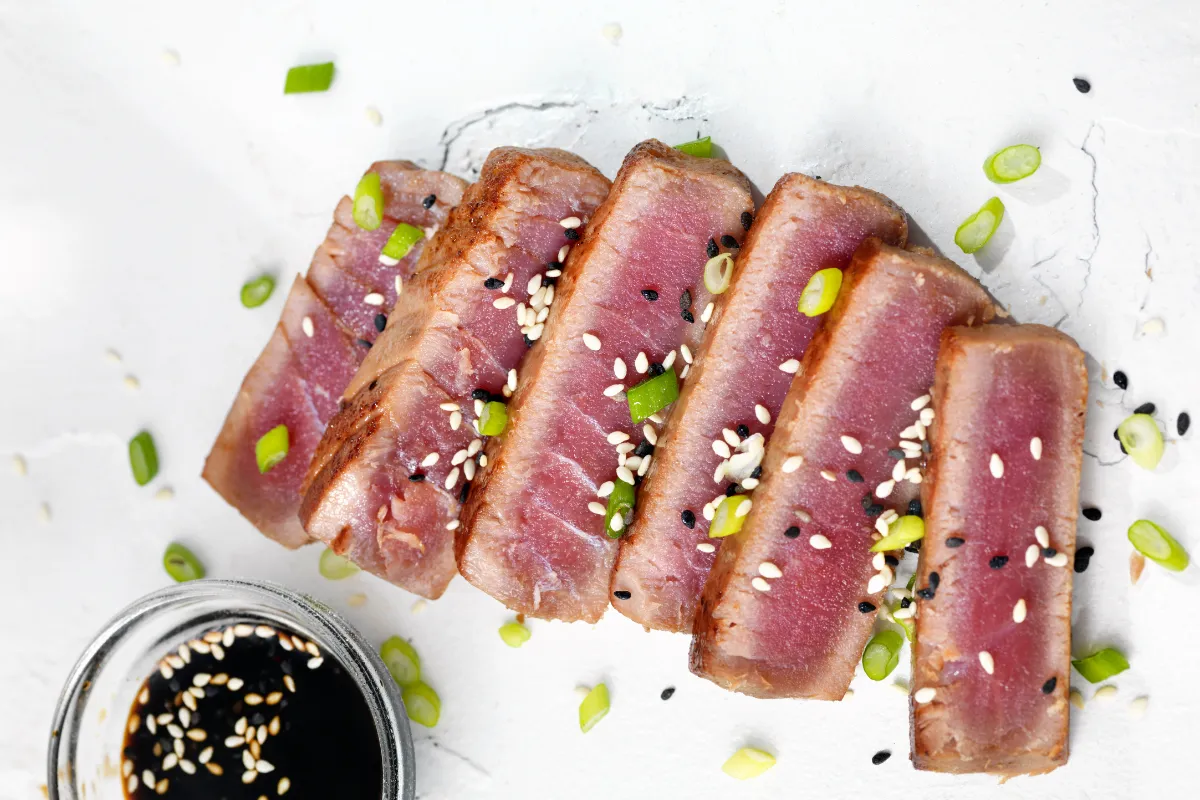 Seared Yellowfin Tuna with Citrus Glaze