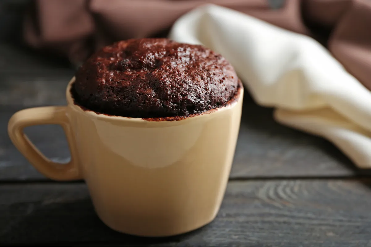 Why are mug cakes chewy?