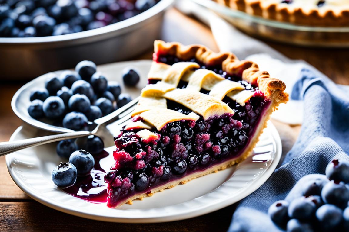 blueberry pie with frozen blueberries