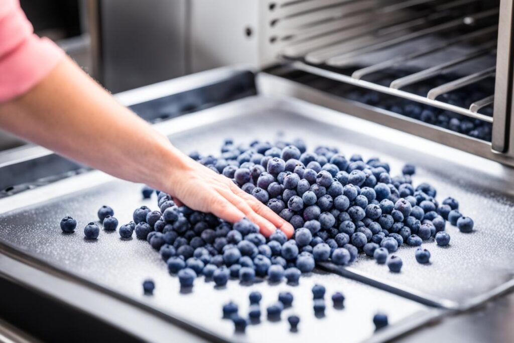 using frozen blueberries in baking