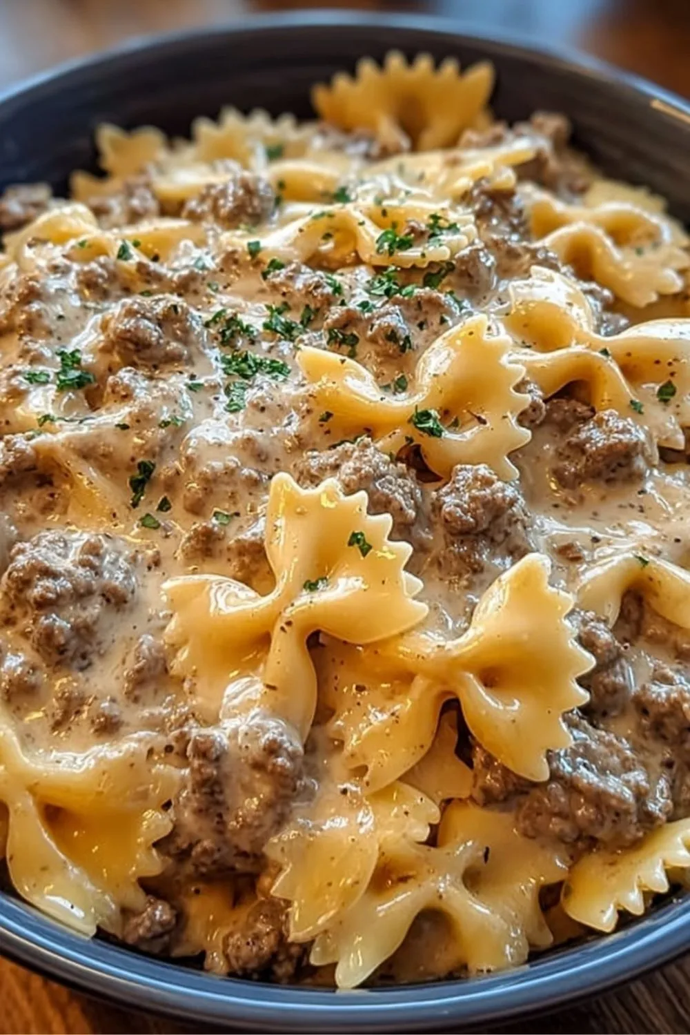 Best Creamy Beef and Bowtie Pasta