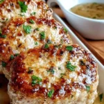Best ever Garlic Parmesan Chicken Meatloaves recipe