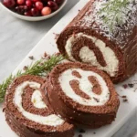 Chocolate Yule Log Cake recipe