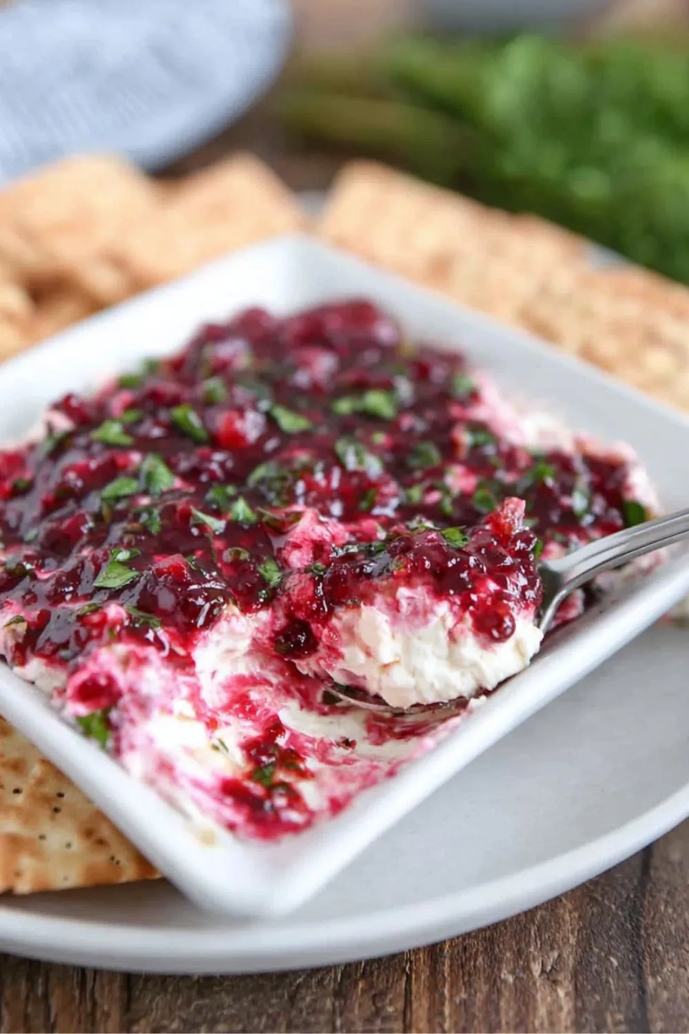 Jalapeño Cranberry Cream Cheese Dip: Taste Sensa