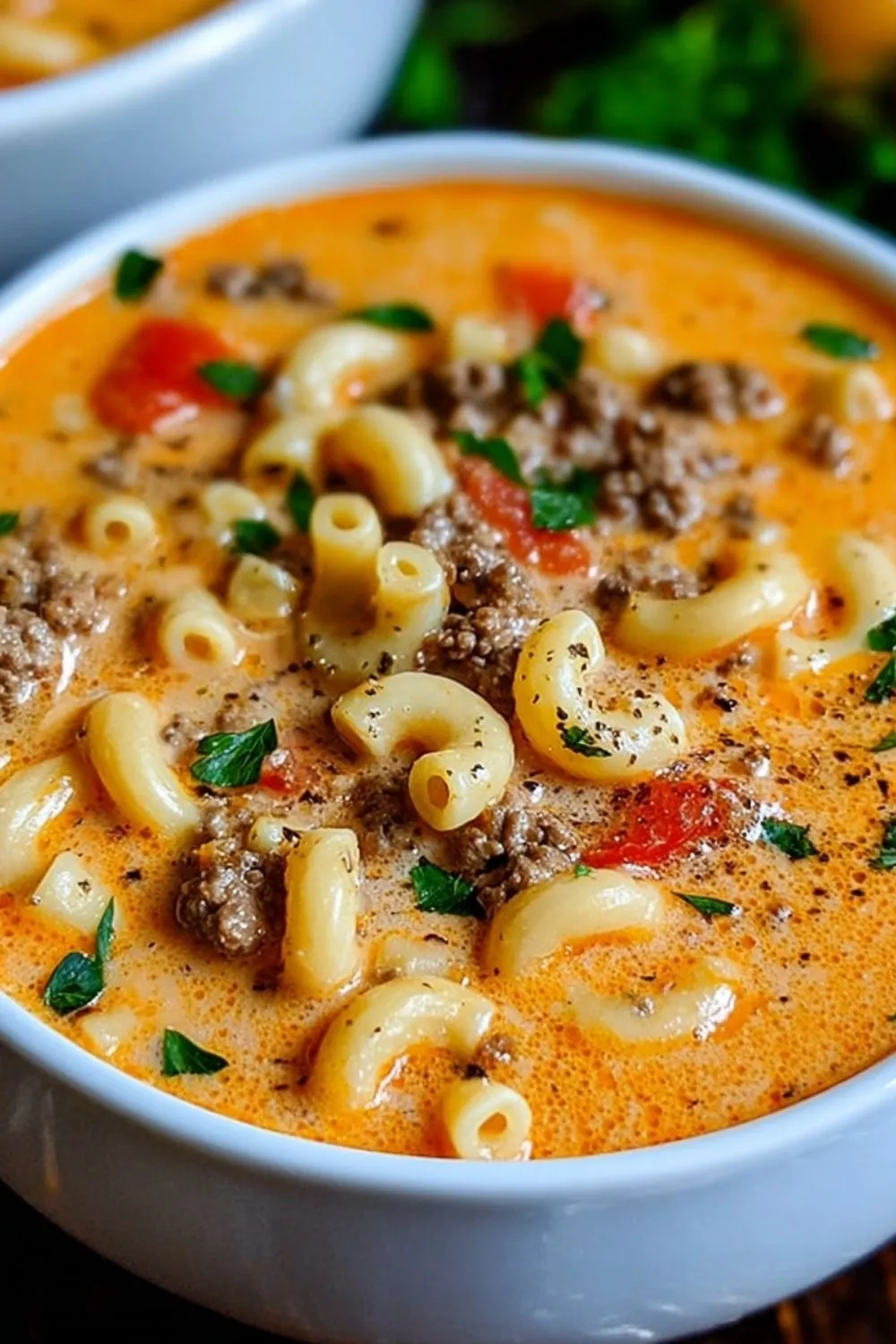 One-Pot Macaroni Cheeseburger Soup: Quick & Delicious!