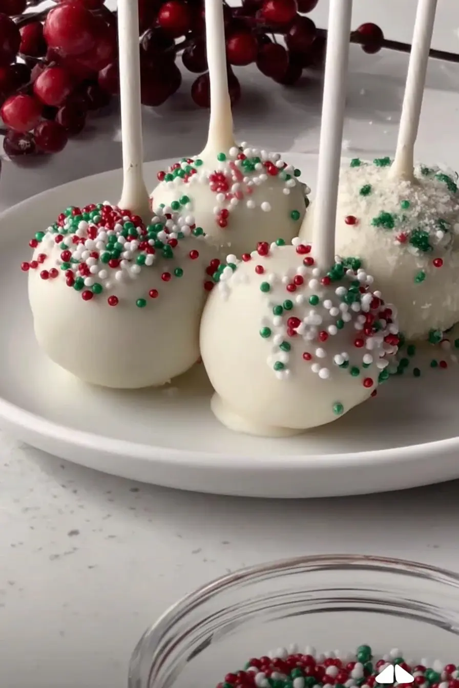 Festive White Chocolate Cake Pops That Steal the Show