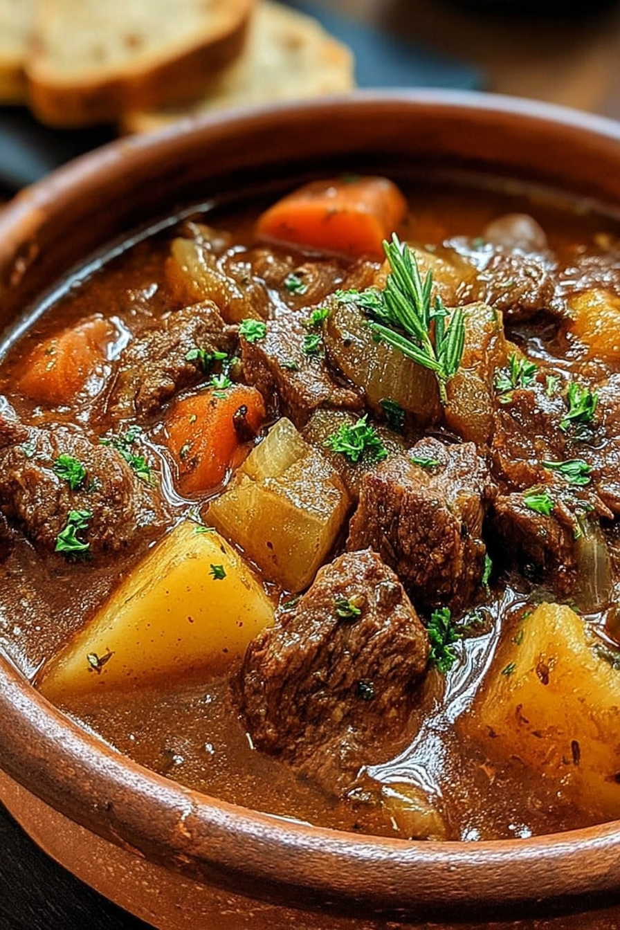 Traditional Greek Beef Stew with a Modern Twist