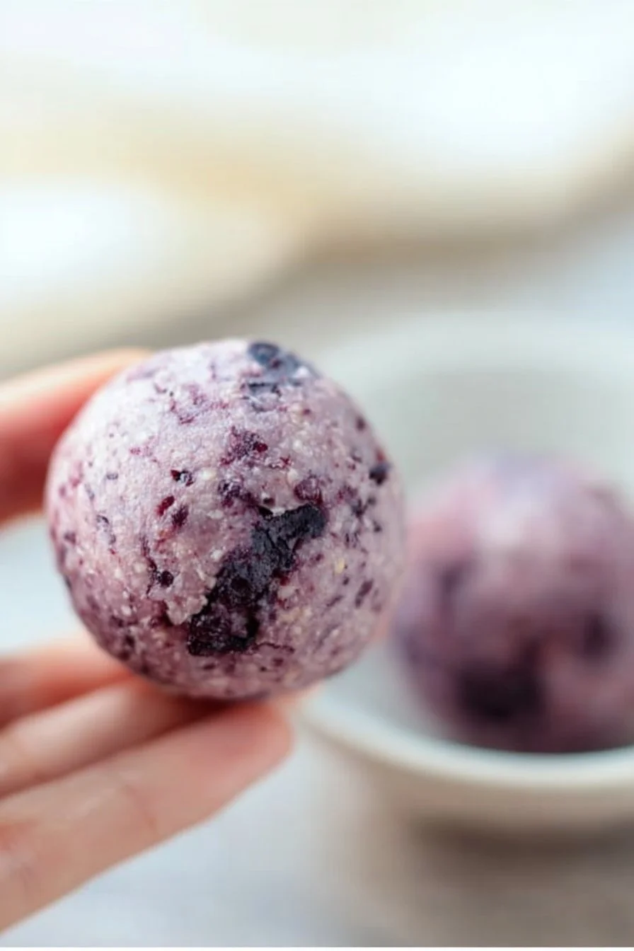 Blueberry Cheesecake Protein Balls