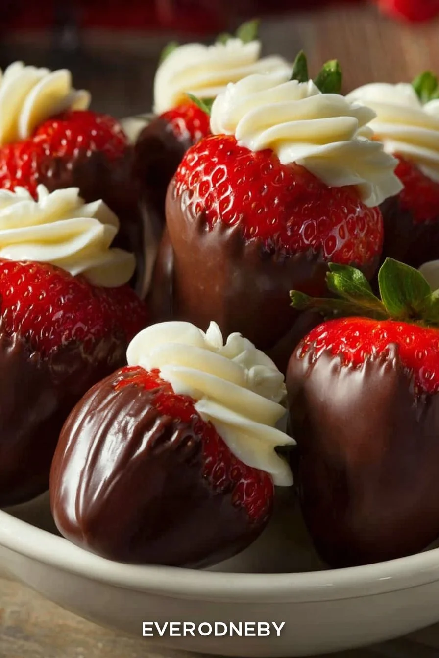 Chocolate Covered Cheesecake Strawberries