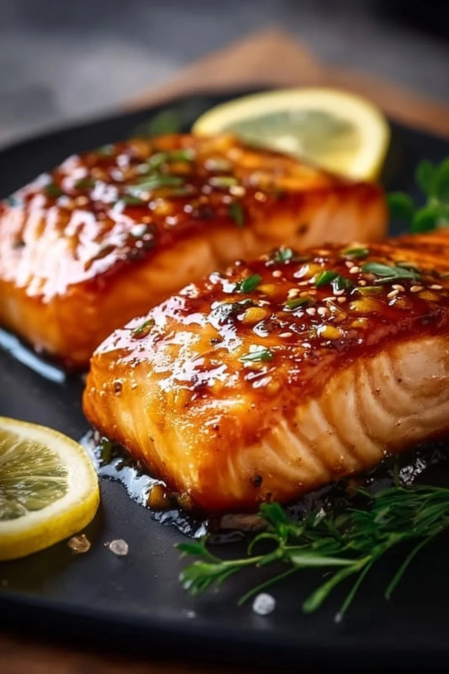 Crispy Honey Garlic Glazed Salmon Recipe