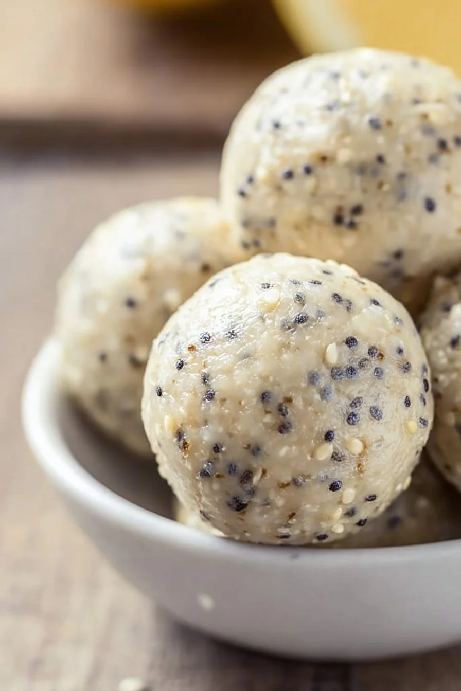Lemon Poppyseed Protein Balls
