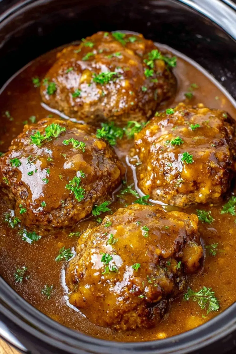 Salisbury steak recipe easy crock pot made effortless!