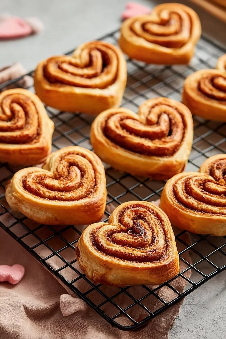 Valentine Heart Shaped Cinnamon Rolls Recipe – Flavor Nectar