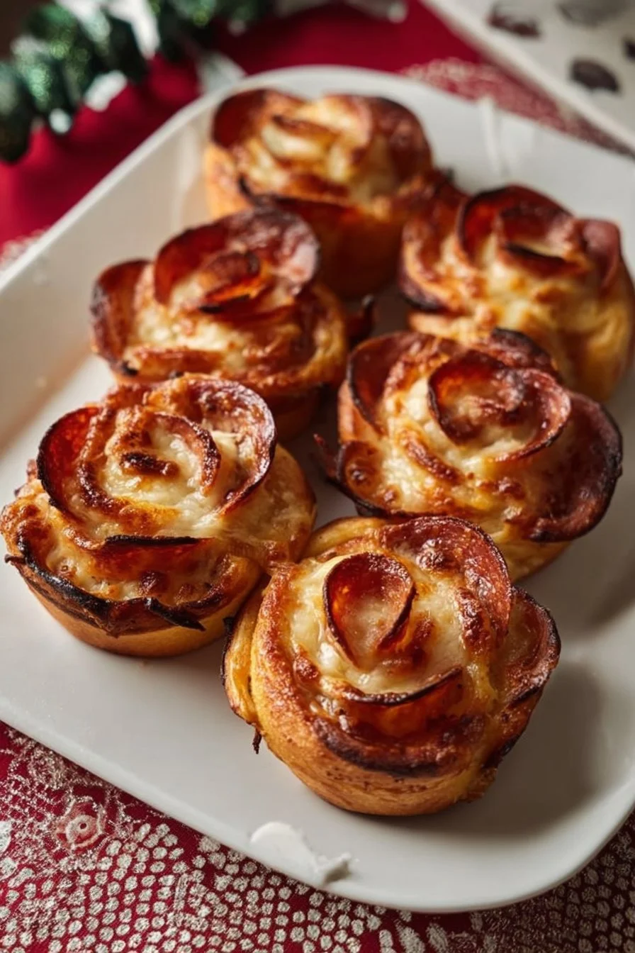 Valentine’s Day Pizza Roses