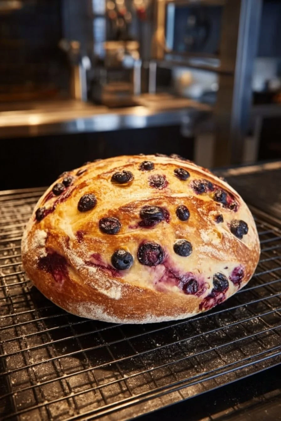 Blueberry Lemon Cream Cheese Sourdough Bread