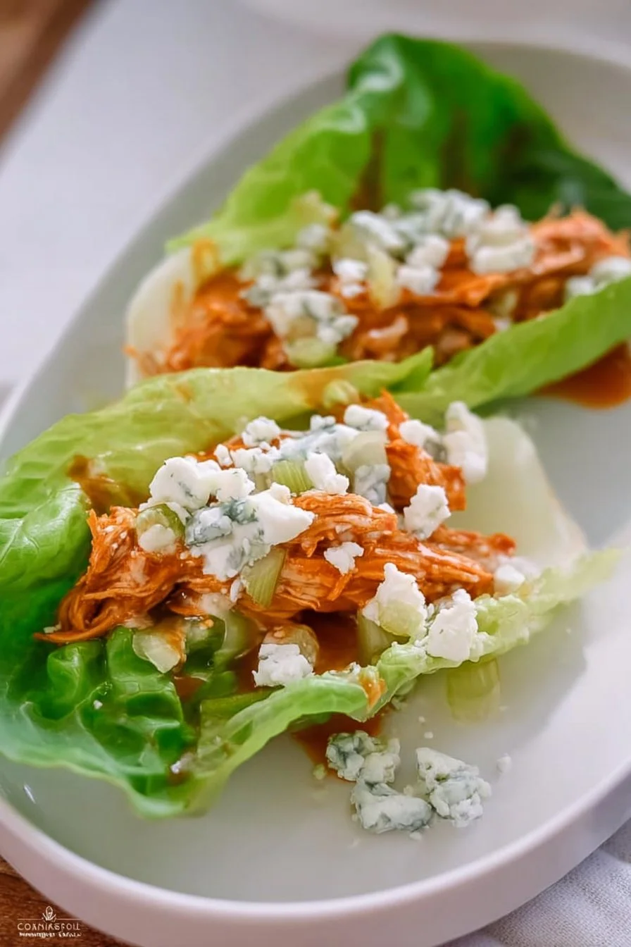 Buffalo Chicken Lettuce Wraps