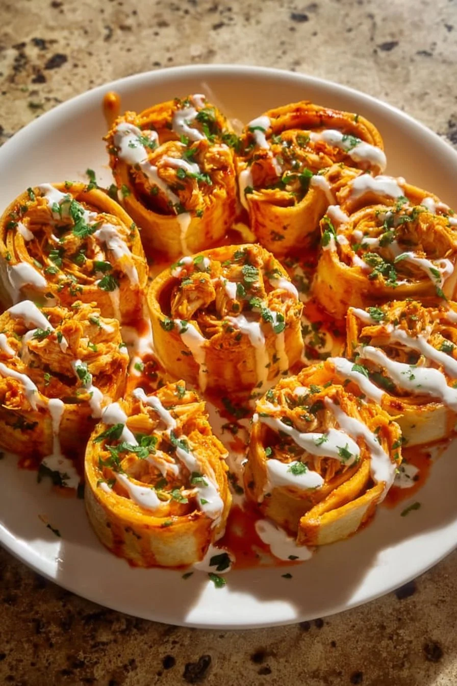 Buffalo Chicken Roll Ups