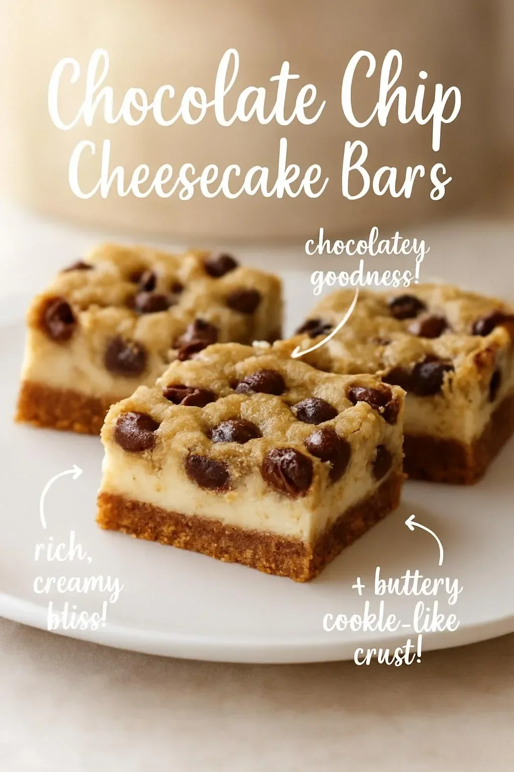 Chocolate Chip Cheesecake Bars
