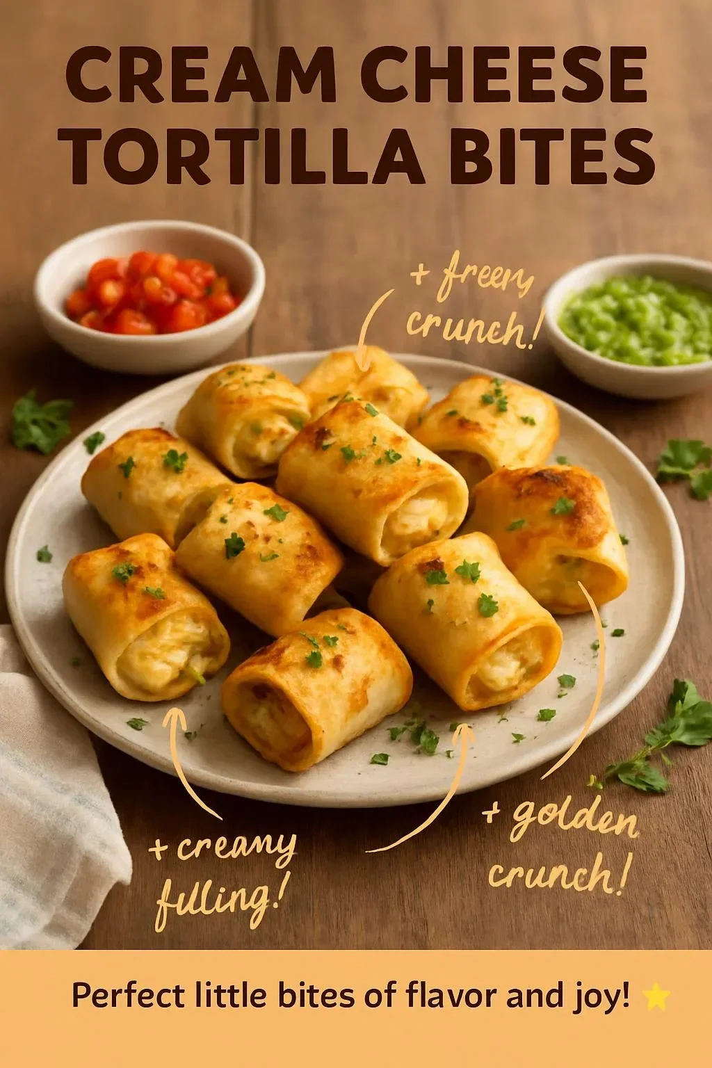 Cream Cheese Tortilla Bites