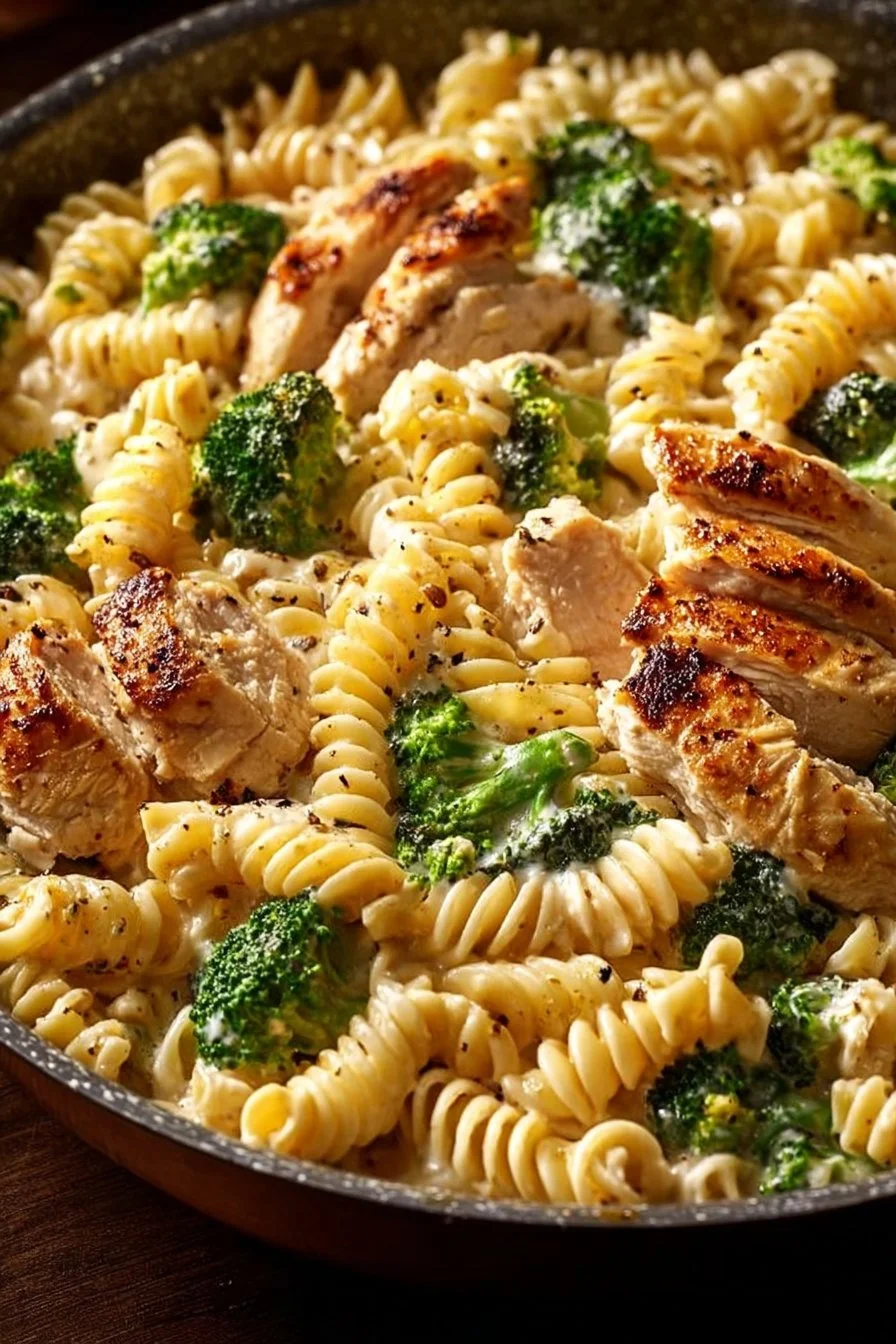 Creamy Rotisserie Chicken Broccoli Pasta