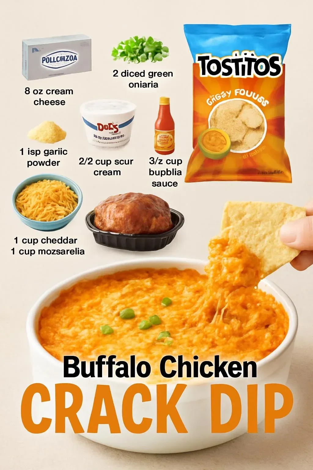Easy Buffalo Chicken Dip Recipe