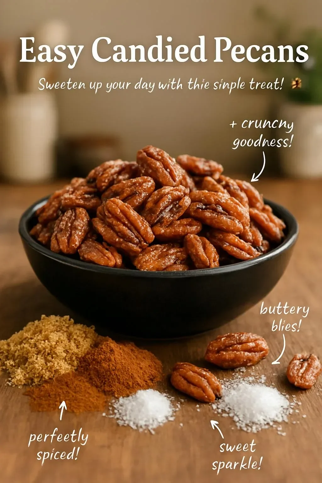 Easy Candied Pecans