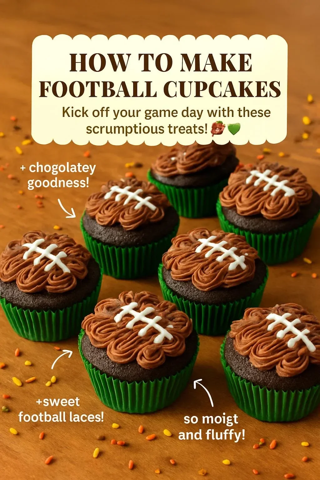 Football Cupcakes