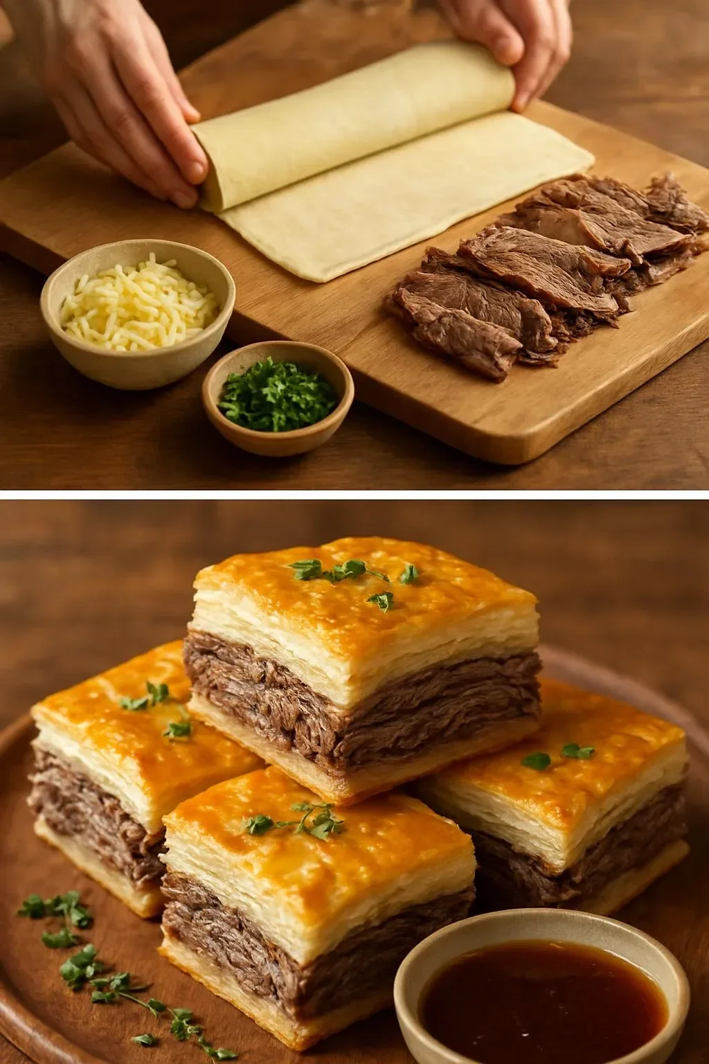 French Dip Squares
