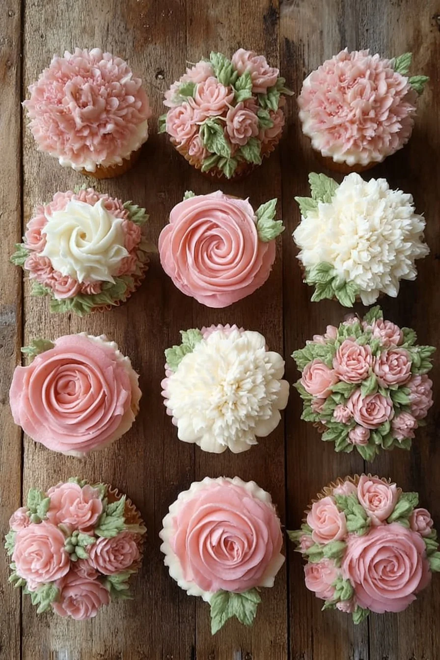 Girl Baby Shower Cupcakes