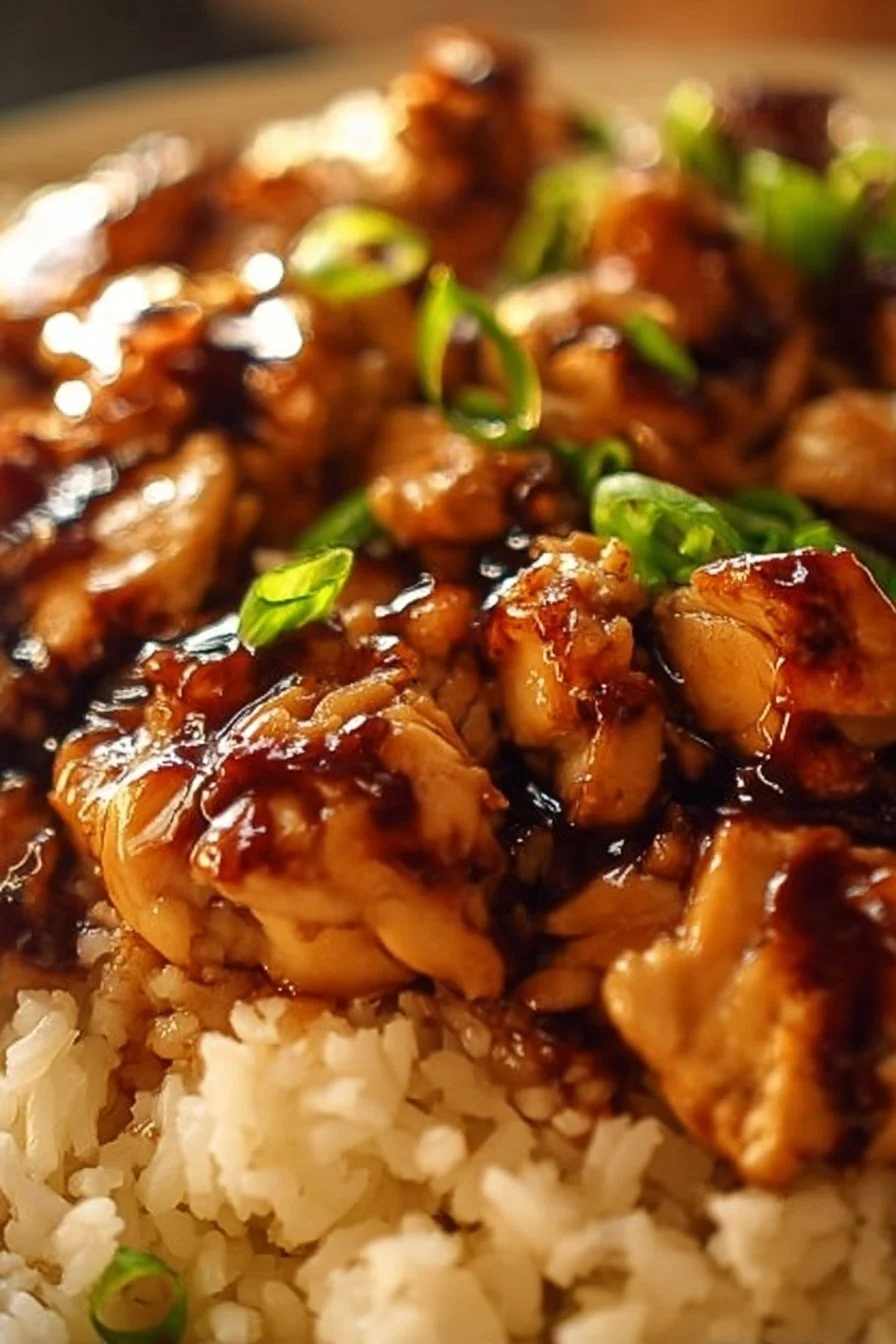 Honey BBQ Chicken Rice