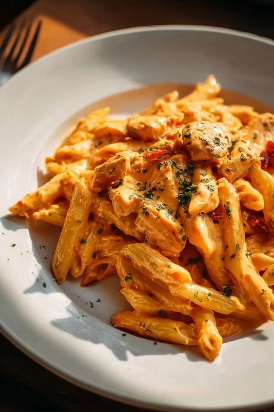 One Pot Buffalo Chicken Pasta