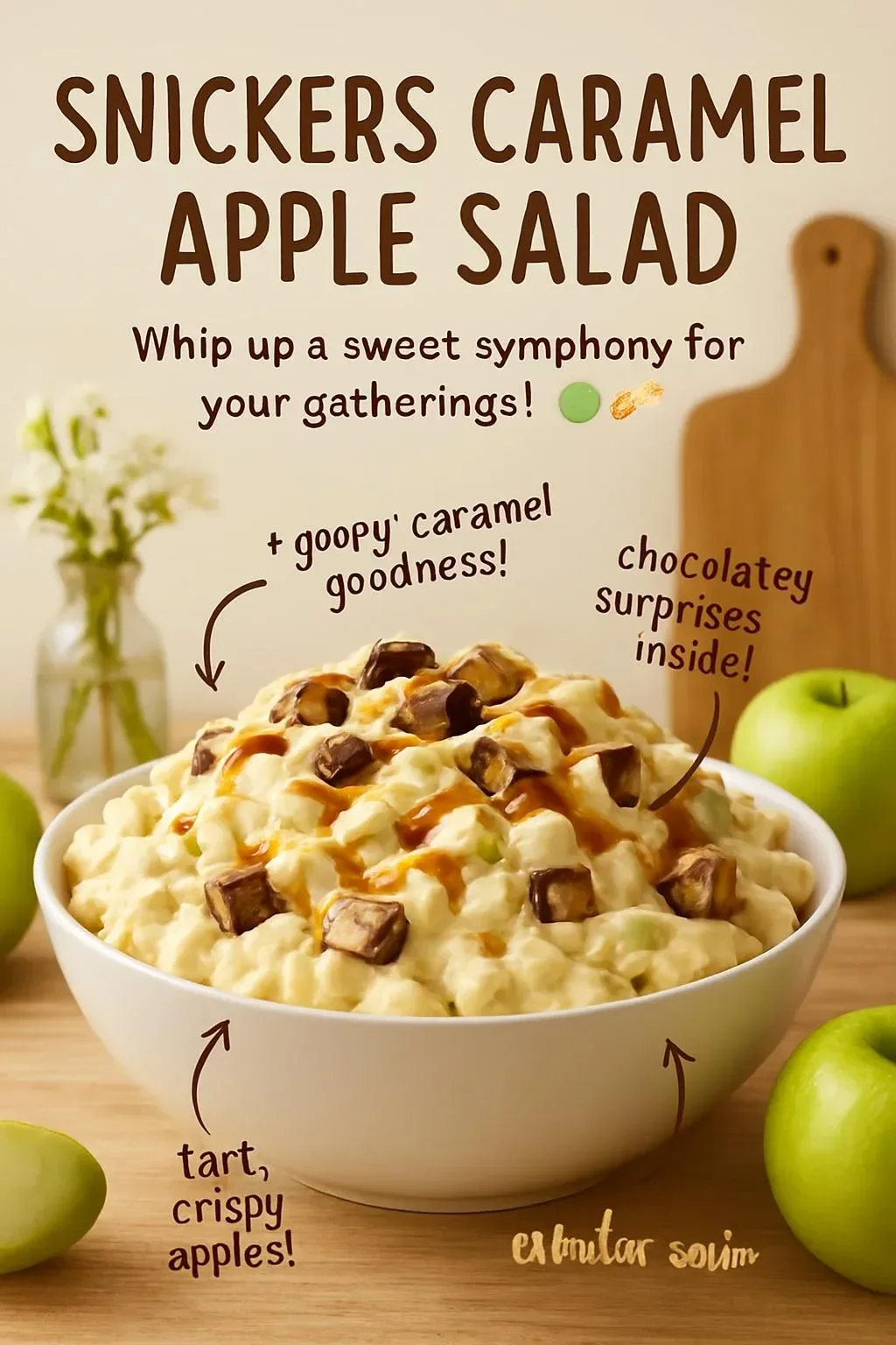 Snickers Caramel Apple Salad