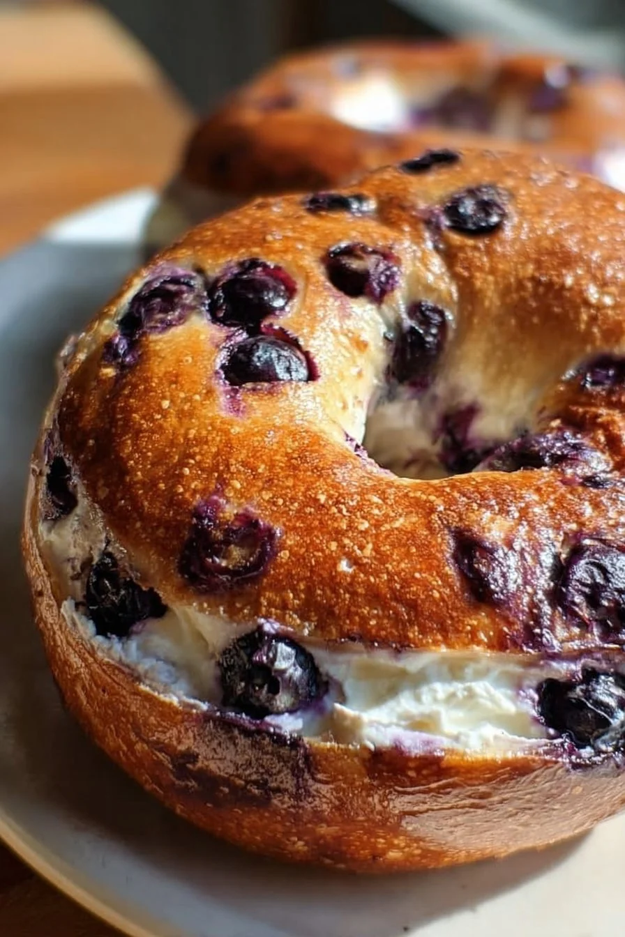 Sourdough Blueberry Bagels