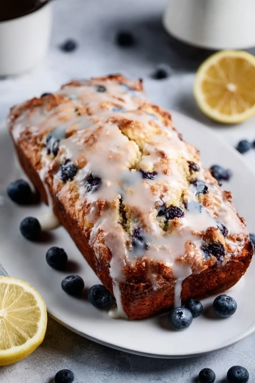 Sourdough Blueberry Lemon Quick Bread