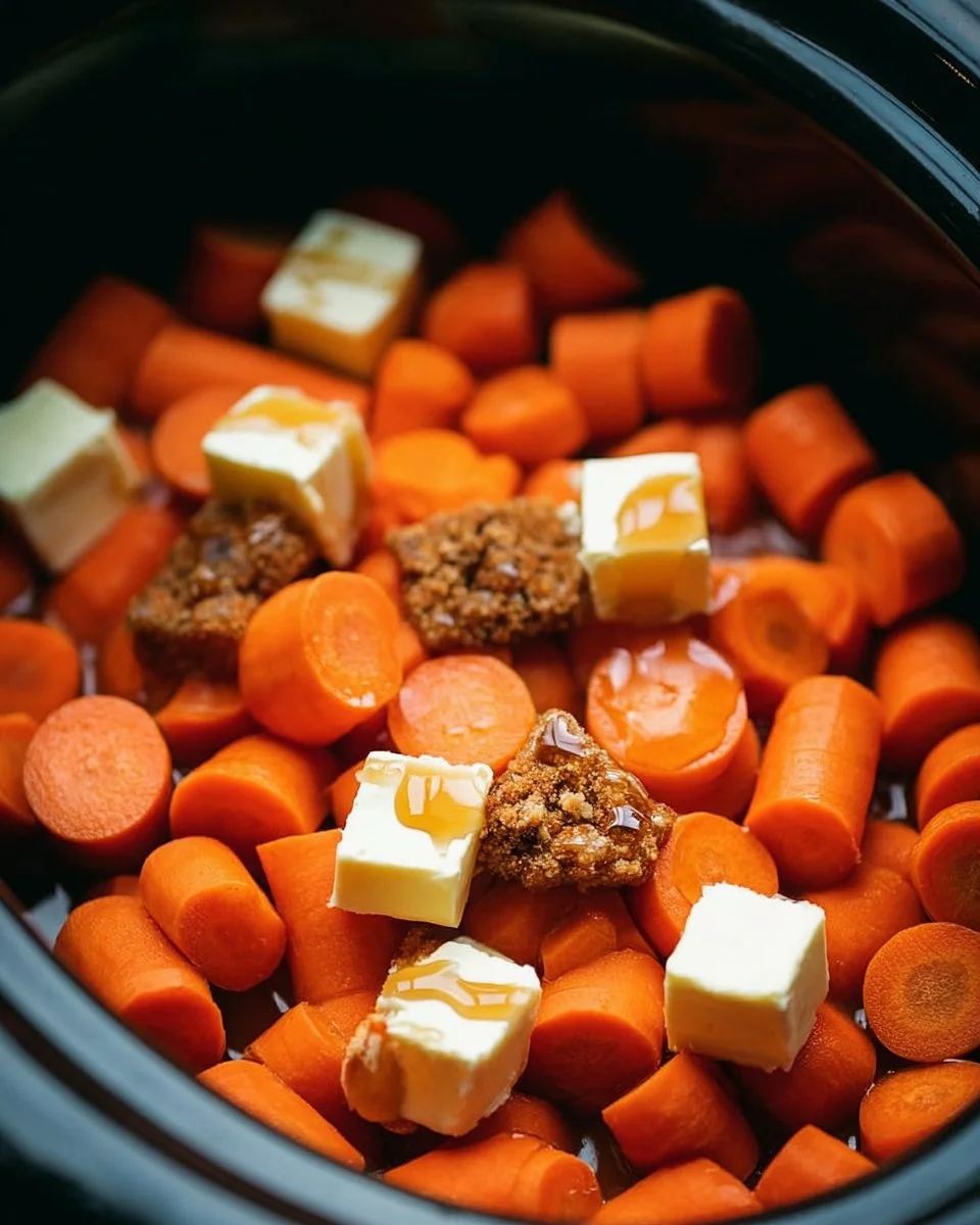 Amazing Slow Cooker Maple & Brown Sugar Glazed Carrot Recipe