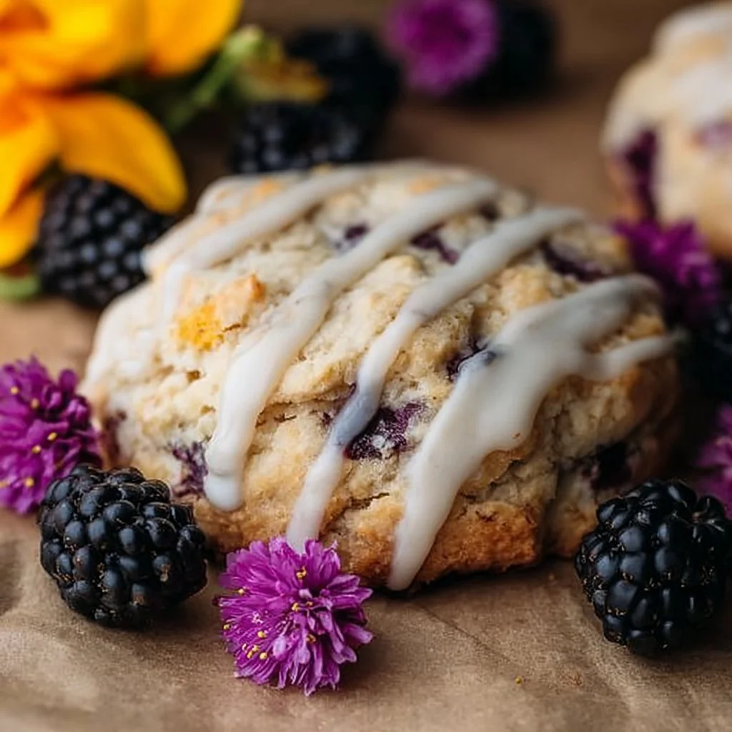Blackberry Earl Grey Scones