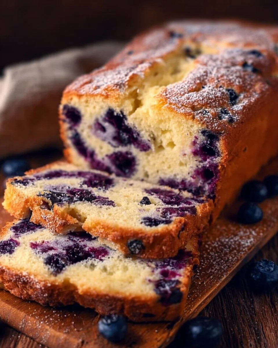 Blueberry Cream Cheese Bread
