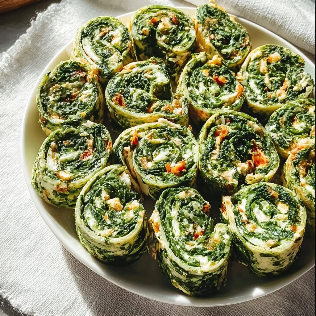 Classic Spinach Dip Pinwheels