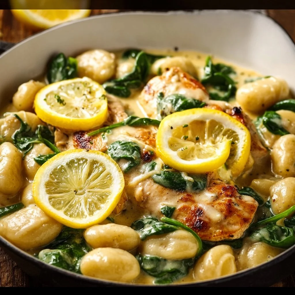 Creamy Lemon Parmesan Chicken Gnocchi