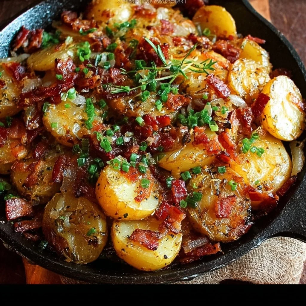 Crispy Irish Bacon Potato Skillet Recipe