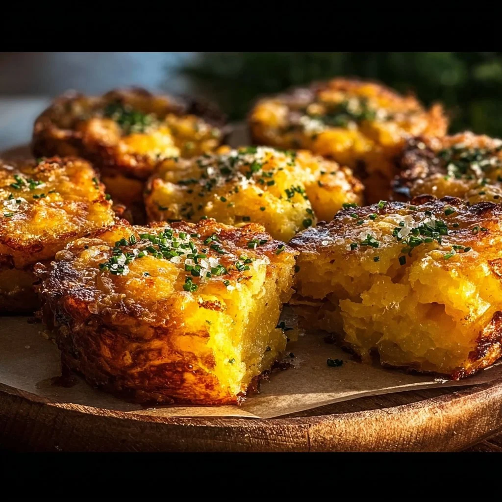 Plate of crispy Irish Cheddar potato bites ready to be enjoyed.
