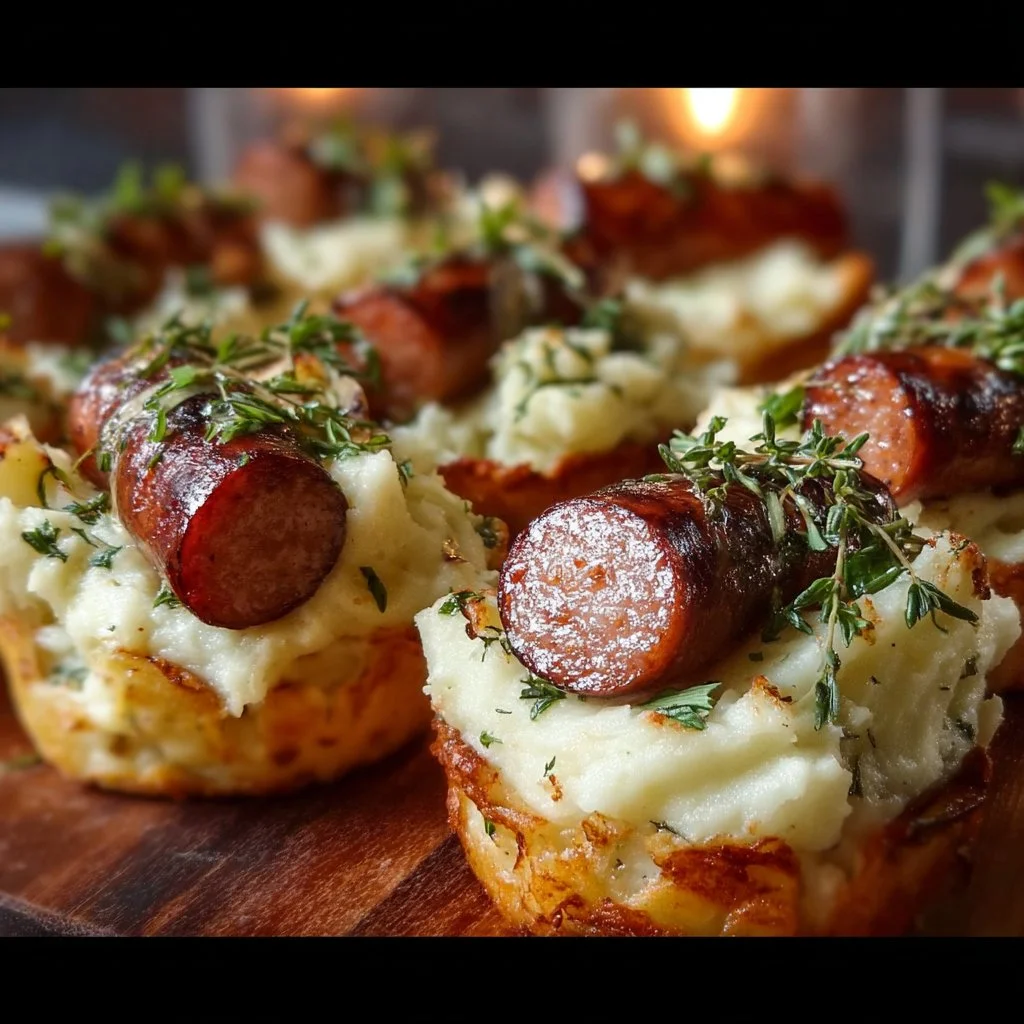 Crispy St. Patrick’s Irish Sausages and Mashed Potatoes Cups