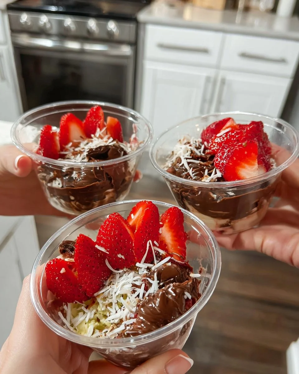 Dubai Chocolate Strawberry Cups