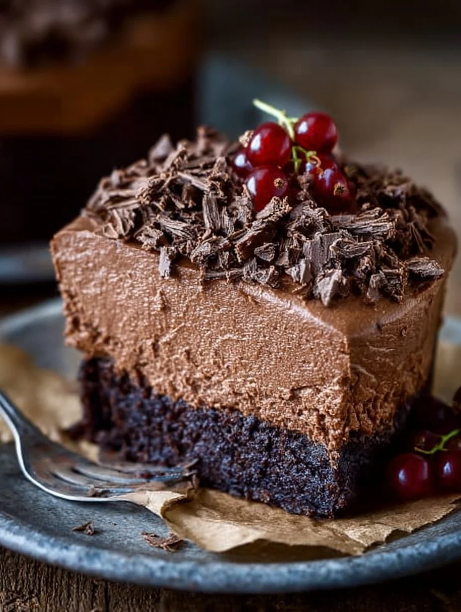 Easy Chocolate Mousse Cake