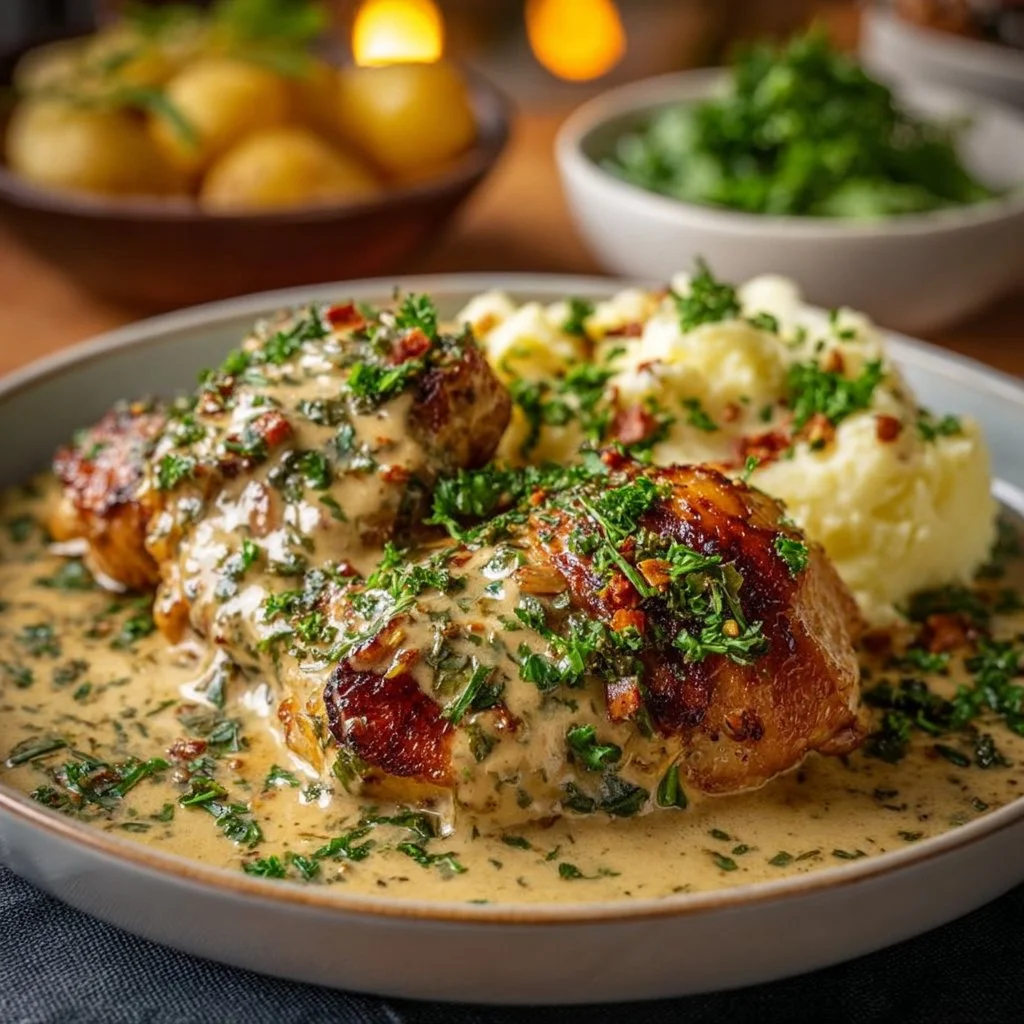Easy Irish Chicken in Whiskey Cream Sauce Recipe | Creamy & Flavorful Dinner